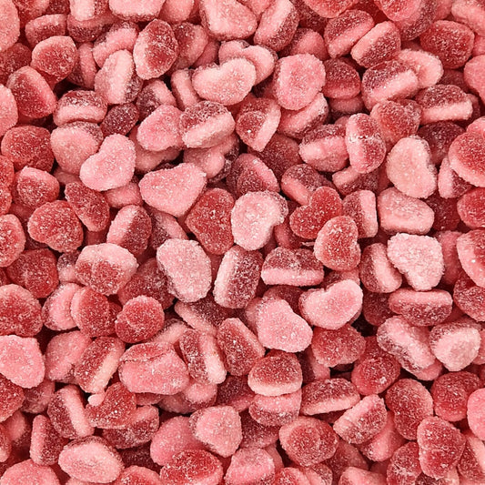 fizzy strawberry hearts ( VEG )